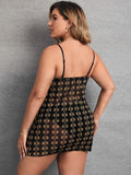 Plus Size Lingerie Sexy Straps Hot Stamping Hip-Hugging Slim Dress